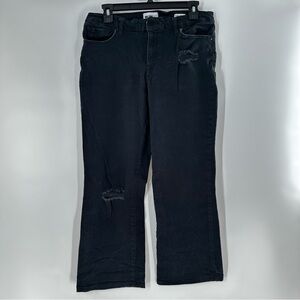 William Rast Black mid rise crop boot black Jeans size 31